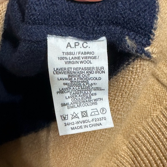 A.P.C. Penny Knit Sweater | Horizontal Stripes Parisian Chic medium - Picture 4 of 12